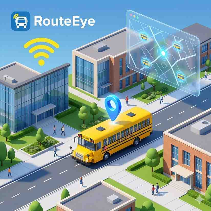 RouteEye Campus GPS Visualization.